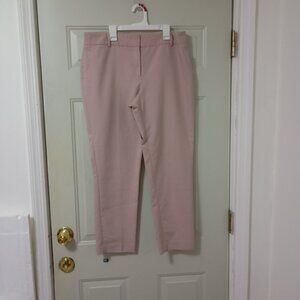 Chaus New York Straight Leg Blush Light Pink Side Zip Dress Pants Size 12 Womens